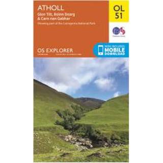 👉 Wandelkaart Ordnance Survey - Atholl / Glen Tilt Beinn Dearg Outdoor Ausgabe 2015 9780319242902