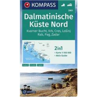 👉 Wandelkaart Kompass - Wanderkarte Dalmatinische Küste Nord 1. Auflage Neuausgabe 9783990447345