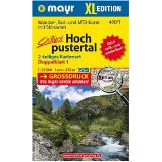 👉 Wandelkaart XL Kompass - Hochpustertal (2-Karten-Set) Karte / Gefaltet Kunststoff 9783850266208