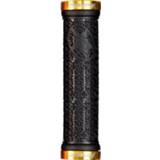 👉 Fietshandvat zwart goud rubber Reverse - Grip Stamp 30mm Fietshandvatten 4717480152971