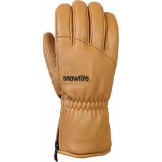 👉 Glove mannen uniseks s bruin beige Snowlife - Grand Soft DT Handschoenen maat S, beige/bruin 7640162452724