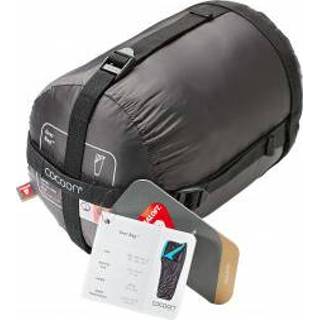 👉 Cocoon - Overbag Ripstop Nylon & Primaloft - Synthetische slaapzak maat 200 x 86 cm / 62 cm, zwart/grijs