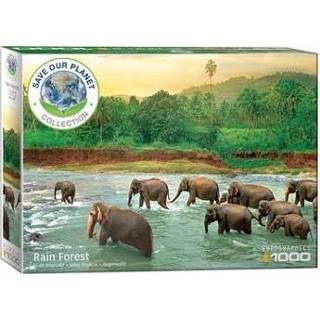 👉 Legpuzzel Rainforest - Regenwoud Olifanten | Eurographics 628136655408