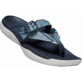 👉 Sandaal vrouwen 6 zwart grijs Keen - Women's Solr Toe Post Sandalen maat 6, zwart/grijs 191190493557