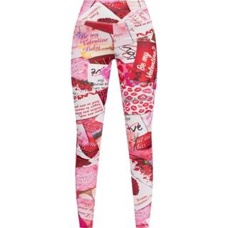 👉 Legging l vrouwen roze Printed leggings