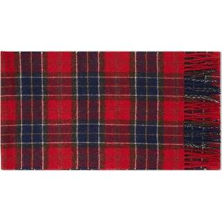 👉 Onesize male rood Tartan Lambswool Scarf