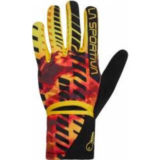 👉 Glove mannen s oranje rood zwart La Sportiva - Trail Gloves Handschoenen maat S, zwart/rood/oranje 8020647853595