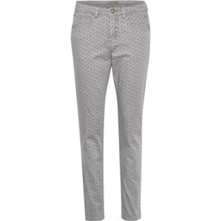 👉 W28 w27 w29 w30 w34 w25 w31 w32 w33 w26 vrouwen grijs CRLotte Printed Twill Pant BCI