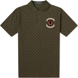 👉 Poloshirt l male groen Authentic Embroidered Shield Polo Shirt 1608823182713