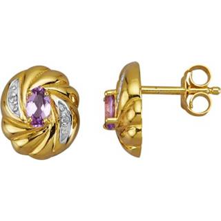 👉 Oorsteker paars zilver vrouwen aantrekkelijk design Oorstekers KLiNGEL 4055706241376