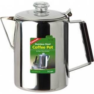 👉 12 stainless steel grijs zwart Coghlans - Edelstahlkanne Coffee Pot Pan maat Tassen, grijs/zwart 56389013421