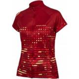 👉 Endura - Women's Hummvee Ray S/S Jersey - Fietsshirt maat XS, rood