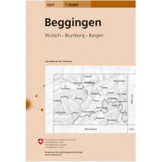 👉 Wandelkaart Swisstopo - 1011 Beggingen Ausgabe 2008 9783302010113