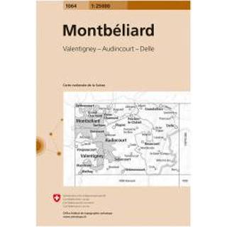 👉 Wandelkaart Swisstopo - 1064 Montbéliard Ausgabe 2007 9783302010649