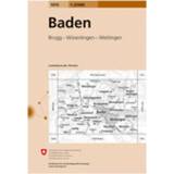 👉 Wandelkaart Swisstopo - 1070 Baden Ausgabe 2008 9783302010700