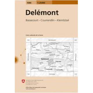 👉 Wandelkaart Swisstopo - 1086 Delémont Ausgabe 2006 9783302010861