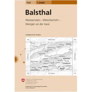 👉 Wandelkaart Swisstopo - 1107 Balsthal Ausgabe 2007 9783302011073
