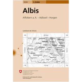👉 Wandelkaart Swisstopo - 1111 Albis Ausgabe 2008 9783302011110