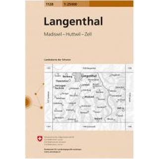 👉 Wandelkaart Swisstopo - 1128 Langenthal Ausgabe 2007 9783302011288