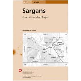 👉 Wandelkaart Swisstopo - 1155 Sargans Ausgabe 2005 9783302011554
