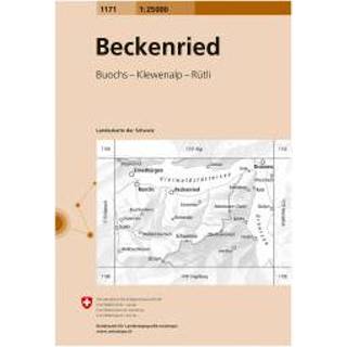 👉 Wandelkaart Swisstopo - 1171 Beckenried Ausgabe 2009 9783302011714