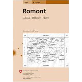 👉 Wandelkaart Swisstopo - 1204 Romont Ausgabe 2005 9783302012049