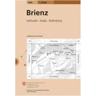Wandelkaart Swisstopo - 1209 Brienz Ausgabe 2008 9783302012094