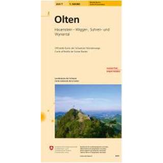 👉 Wandelkaart Swisstopo - 224 T Olten Ausgabe 2008 9783302302249
