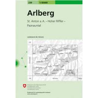 👉 Wandelkaart Swisstopo - 239 Arlberg Ausgabe 2005 9783302002392