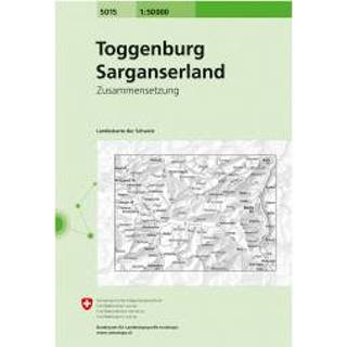 👉 Wandelkaart Swisstopo - 5015 Toggenburg/Sarganserland Ausgabe 2006 9783302050157