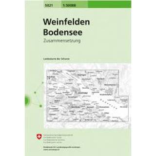 👉 Wandelkaart Swisstopo - 5021 Weinfelden/Bodensee Ausgabe 2006 9783302050218