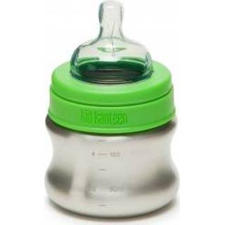 👉 Klean Kanteen - Kid Kanteen Baby Bottle - Drinkfles maat 148 ml, grijs/groen/wit