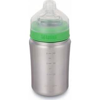 👉 Klean Kanteen - Kid's Baby Bottle - Drinkfles maat 267 ml, grijs/groen