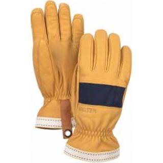 👉 Handschoenen 7 uniseks beige oranje Hestra - Njord 5 Finger maat 7, oranje/beige 7332540949680