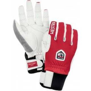 👉 Handschoenen 7 uniseks grijs roze wit Hestra - Ergo Grip Windstopper Race 5 Finger maat 7, wit/roze/grijs 7332540880464