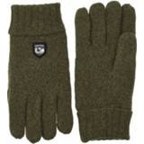 👉 Hestra - Basic Wool Glove - Handschoenen maat 10, olijfgroen/bruin