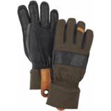 👉 Glove buitenmateriaa leer uniseks 7 bruin zwart Hestra - Highland Handschoenen maat 7, zwart/bruin 7332540979991