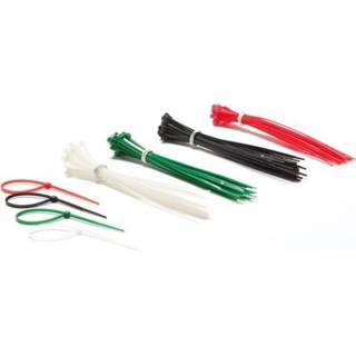 👉 Kabel binder nylon active 100-delige set met veelkleurige kabelbinders