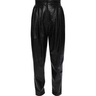 👉 Broek leather vrouwen zwart trousers