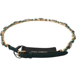 👉 Riem brass vrouwen groen Crystals Belt 8058696576110