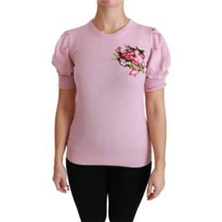 👉 Blous vrouwen roze Wool Blouse 8058091297160