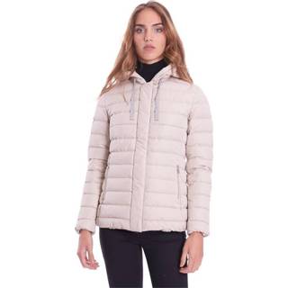 👉 Downjacket vrouwen beige Short Down Jacket With Mastic Hood