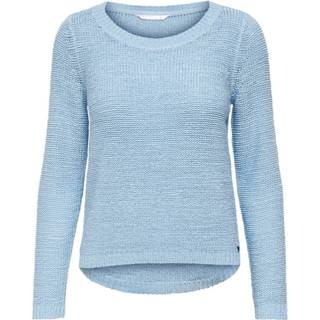 👉 Gebreide trui XL vrouwen blauw Effen