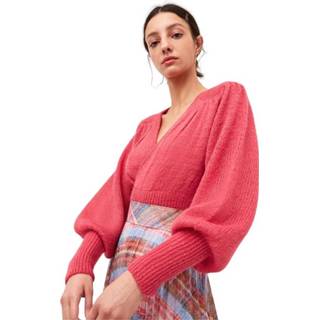 👉 XL vrouwen roze Love Strong Knit TOP