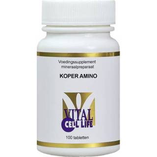 👉 Vitamines gezondheid vitamine Vital Cell Life Koper Amino Tabletten 8718053190273