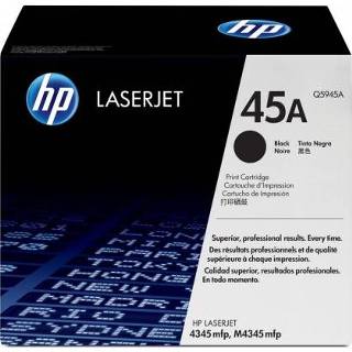 👉 Originele toner zwart HP 45A LaserJet cartridge standard capacity 18.000 pagina s 1-pack 829160296197