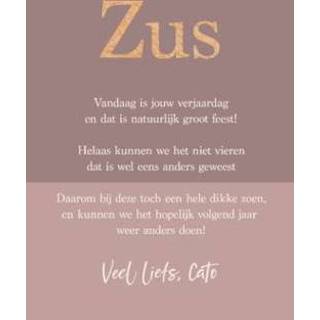 👉 Verjaardagskaart kaart met naam Greetz | Zus