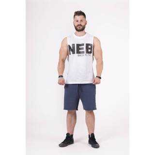 👉 Bodybuilding Tanktop Heren Wit - Nebbia 144