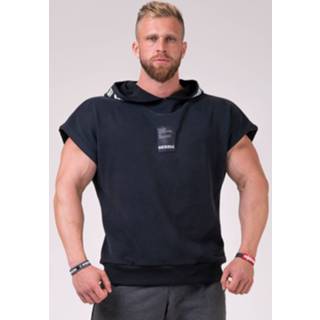 👉 Sport Reg Top met Hoodie zwart 175 - Nebbia Fitness