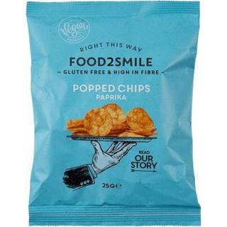 Food2Smile Popped chips paprika 25 gram 8719325464962